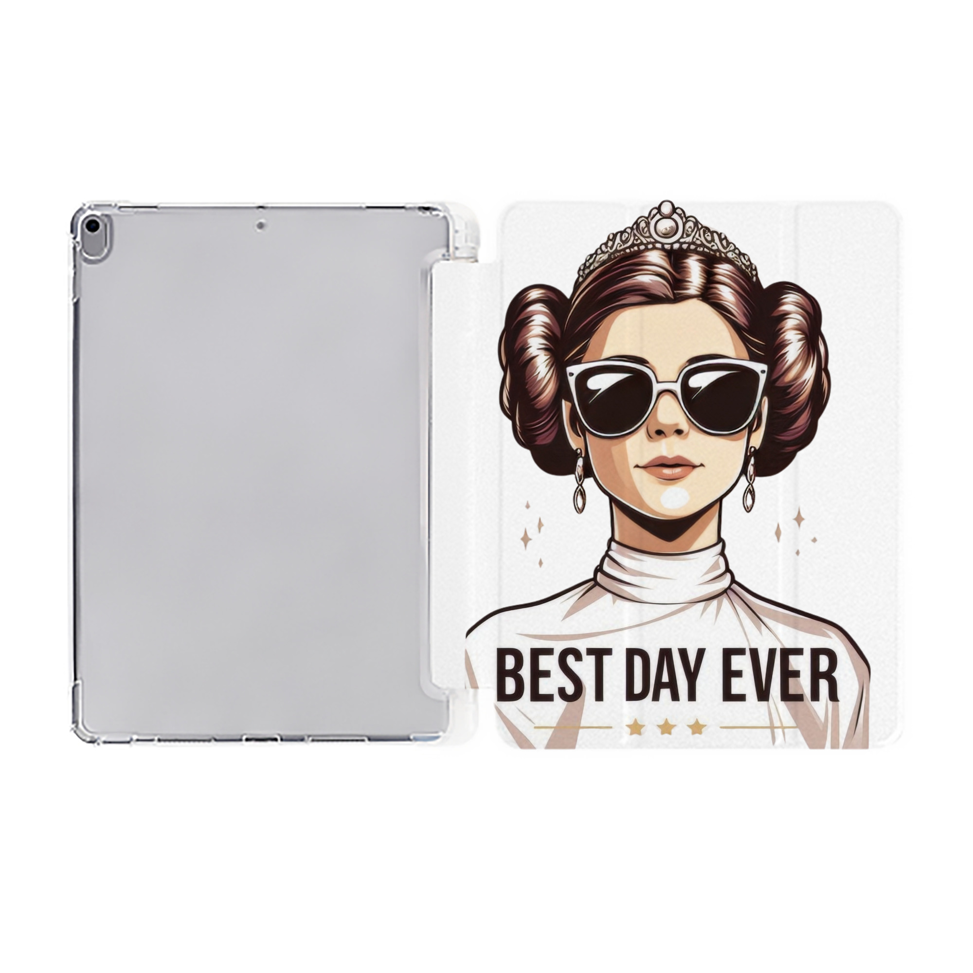 （画像用） スター・ウォーズ Star Wars IPad ケース ペン収納付き 三つ折りスタンド PUレザー×シリコン 対応機種9.5/10.5/10.9インチ